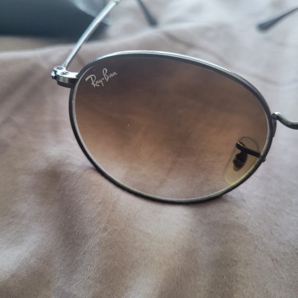 RAYBAN Round Metal (Dark copper frame, brown ombre glasses) - Picture 3 of 5